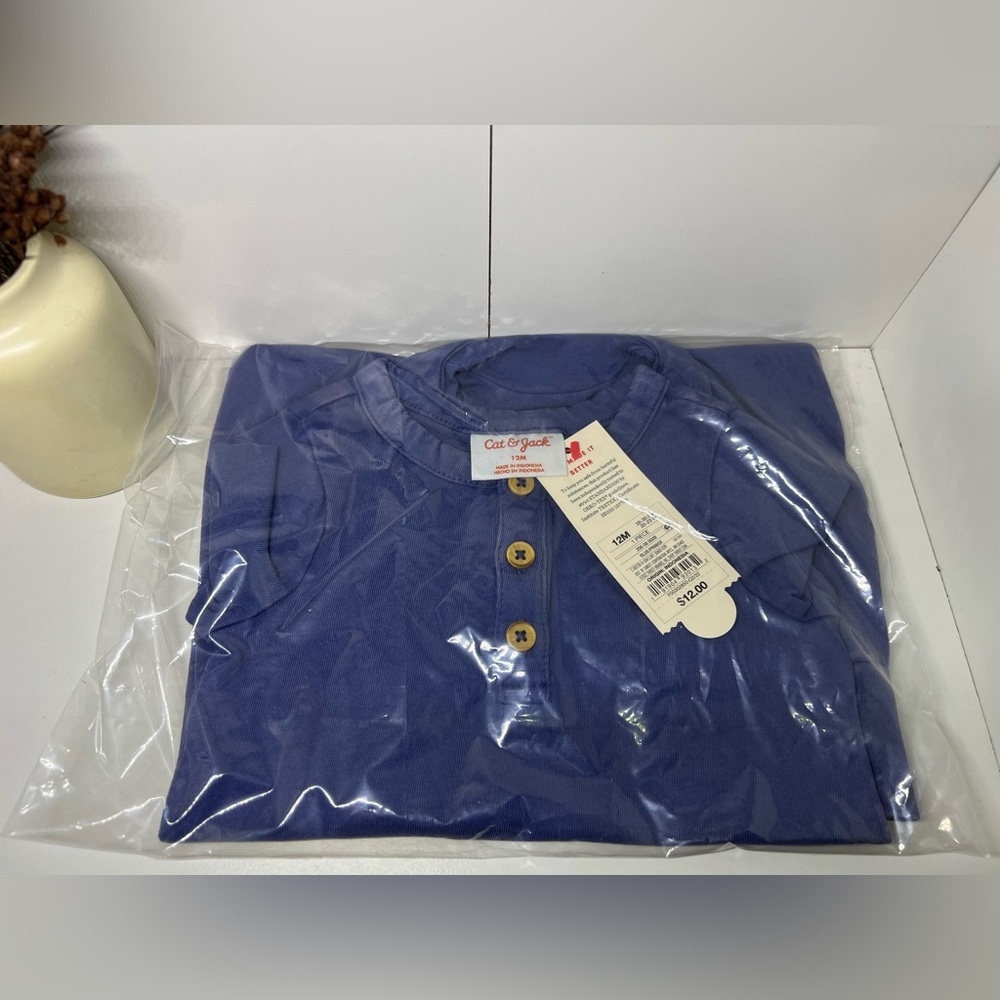 NEW 12months Cat & Jack Blue 1 Piece - Picture 2 of 5